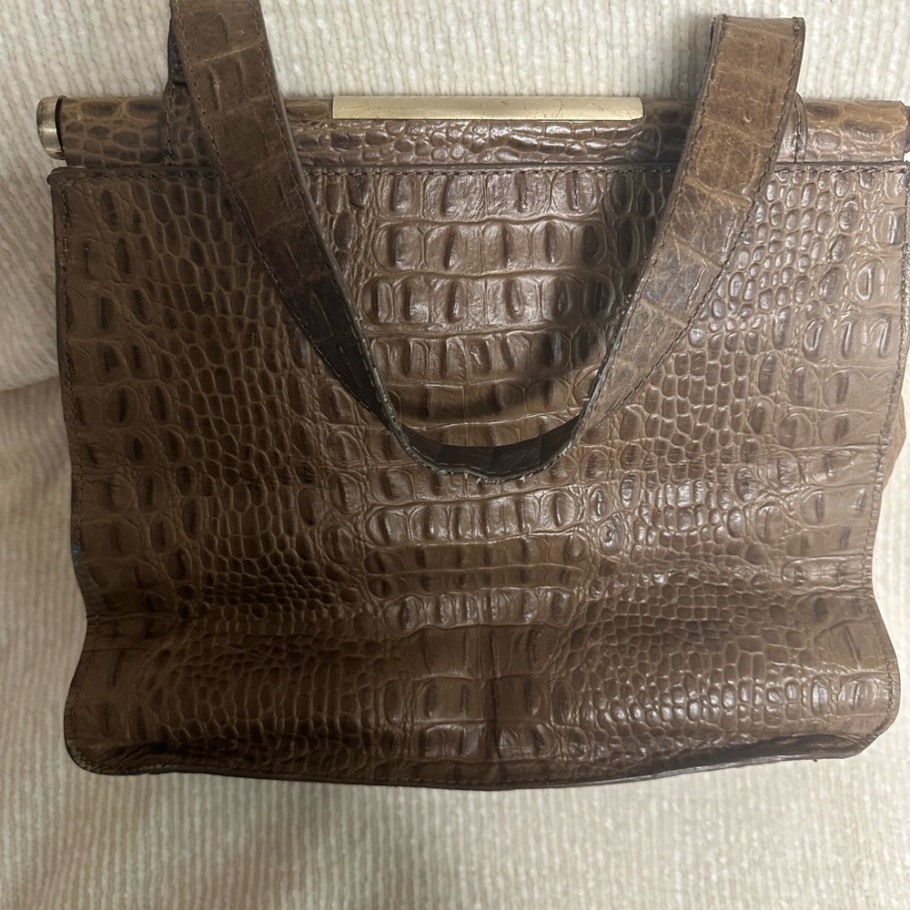 BCBGMAXAZRIA leather‎ purse light brown excellent condition